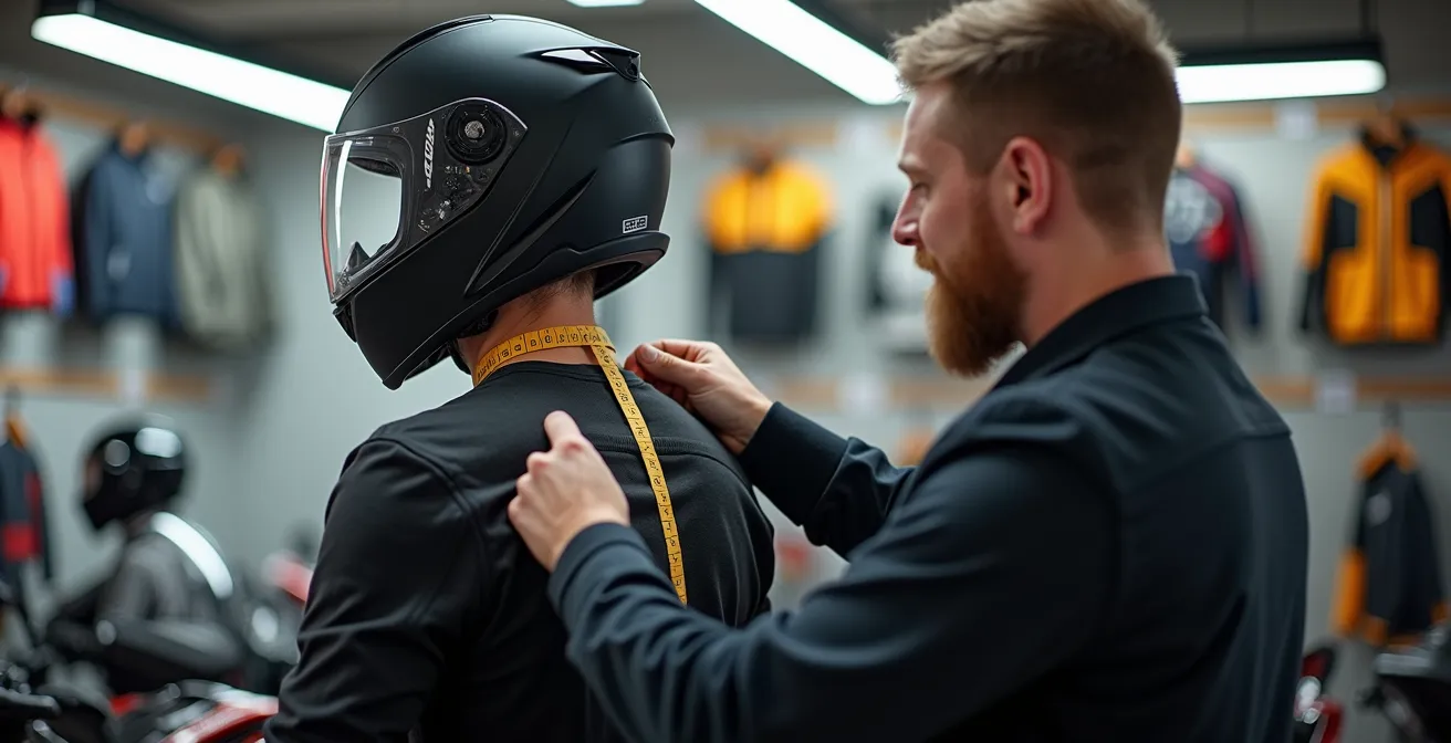 Démonstration du protocole de mesure pour choisir sa dorsale moto